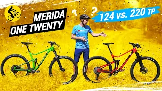 ТРЕЙЛОВЫЕ ДВУХПОДВЕСЫ MERIDA ONE TWENTY 124К vs 220К // В ЧЕМ РАЗНИЦА?