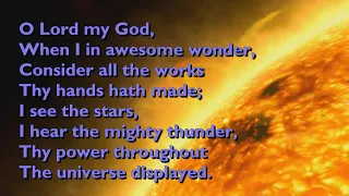 How Great Thou Art (O Lord my God) {3vv - Spring Harvest} [with lyrics for congregations]