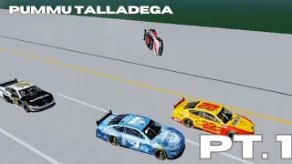 Roblox NASCAR Pummu Talladega AI Racing Crashes Compilation Pt. 1