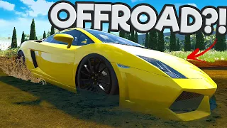 We Tried to Go Mudding with a Lamborghini in BeamNG Drive Mods!