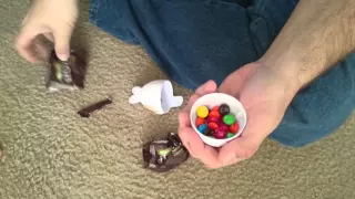 Easter egg m&m dispenser.