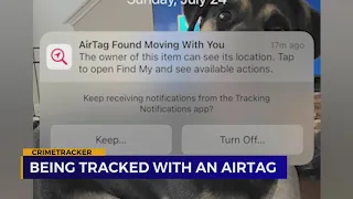 Being tracked with an airtag
