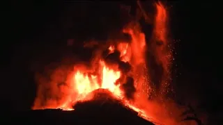 SPECTACULAR Eruption at Mount Etna Volcano in Italy April 1, 2021