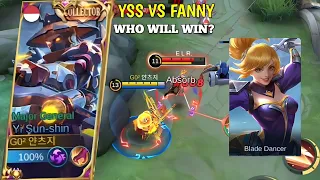 GILA COK FANNY NYA PSIKOPAT!!! YSS FASTFARMING VS FANNY FASTHAND | TOP GLOBAL YSS-MLBB