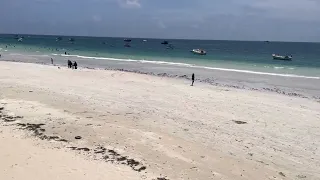 Somalia, Mogadishu.  City beach Liido on Sunday (weekday)