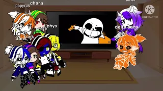 Undertale react to delta sans