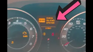 Quick Fix Acura Mdx "CHECK SH-AWD SYSTEM" Warning