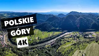 Pieniny, Bieszczady, Tatry, Gorce, Karkonosze, Beskidy, Izerskie. Polskie góry z lotu ptaka w 4K