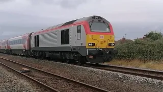 30/07/22 - DB Cargo Class 67 - 67014 & TFW DVT 82216 - Holyhead M.D. to Crewe C.S.