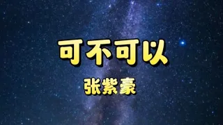 可不可以 - 张紫豪（抖音热门歌）「不希望我的未来不是你 只愿意和你永远不分离 趁我还没有过保质期 趁你还愿意」 【动态歌词】