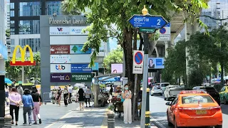 Bangkok City Downtown Walk | Ploenchit to Chidlom 🇹🇭 Thailand 4K