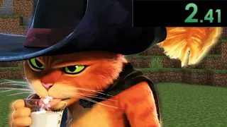 Puss in Boots Speedruns Minecraft