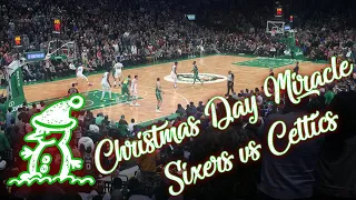 CELTICS VLOG! PHILADELPHIA 76ERS VS BOSTON CELTICS! CHRISTMAS DAY MIRACLE! ELECTRIFYING ATMOSPHERE!