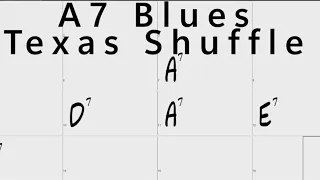 A7 blues Texas Shuffle Backing Track [ 120bpm ]