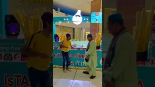 Fun at packages mall lahore Pakistan Istanbul dondurma turkish Icecream