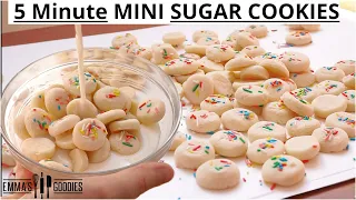 3 Ingredient Mini VANILLA SUGAR COOKIE Recipe