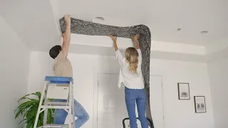 Loomwell Wallpaper ceiling install tutorial