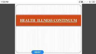 Health Illness Continuum,Gnm, Bsc