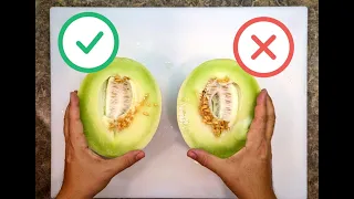 How to pick a juicy sweet tasty honeydew melon | The 4 things to look for | How to slice and cut