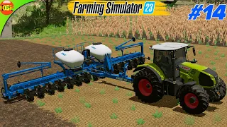 Planted Cotton on New Big Field and Biggest Wheat Header | Farming Simulator 23 Amberstone #14