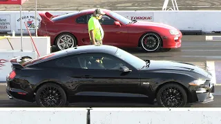 Toyota Supra vs Mustang GT