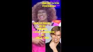 Carlos Baute Caracteriza a Celia Cruz (video #1)en el programa Tu Cara me Suena
