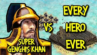 SUPER GENGHIS KHAN vs EVERY HERO EVER | AoE II: Definitive Edition