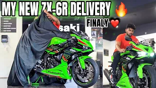 Finally My New SUPERBIKE Delivery 😍|| 2024 Kawasaki ZX-6R 💚|| Dreambike 🔥|| UNKNOWNRIDER