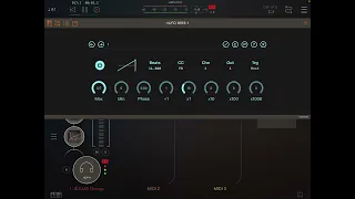 mLFO MIDI LFOs for iOS - Short demo (Omega by Bleass, ZOA and FabFilter plugins)