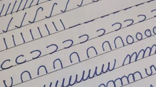 Daily Practice of Basic Strokes for Cursive Handwriting |Calligraphy