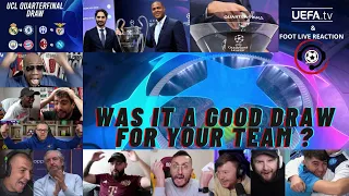 Live Champions League Draw 22/23 - Best Compilation Live Reactions