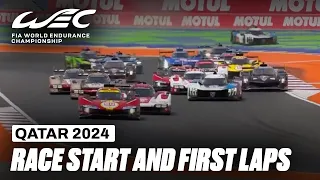 Race Start and First Laps I Qatar Airways Qatar 1812 KM I FIA WEC