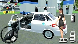 Garage White Taxi Service Driving - Car Simulator 2 - Android Gameplay