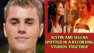 Justin Bieber and Selena Gomez caught in the same recording studio