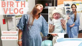 LABOR & DELIVERY VLOG 2021 |  Unmedicated Induction of our first baby!