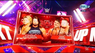 AJ Styles & Dolph Ziggler Vs Otis & Chad Gable - WWE Raw Español Latino: 25/07/2022