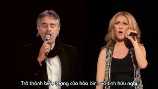 Vietsub  The Prayer    Celine Dion ft Andrea Bocelli  Boston 2008 360p