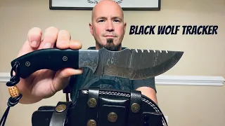 BLACK WOLF KNIFE: Handmade Damascus Steel Tracker Knife on Amazon