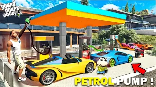 GTA 5 : Franklin & Shinchan Opening A Petrol Pump Near His House in GTA 5 in Telugu