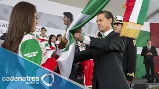 Abanderamiento de atletas mexicanos para los Juegos Centroamericanos 2014