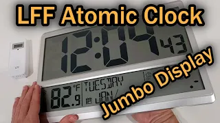 LFF Atomic Wall Clock LWC215 4.5" Numbers Outdoor Temperature Digital Battery Operated QUICK REVIEW