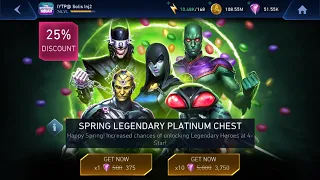 Opening Spring Legendary platinum chest, until I get a legendary Injustice 2 Mobile