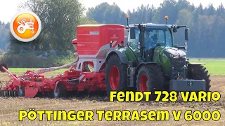Fendt Demonstrations 2023 | Fendt 728 Vario & Pöttinger Terrasem V 6000