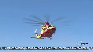 Arresto cardiaco in spiaggia, bimbo di 6 anni trasportato a Roma: sta meglio