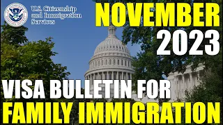 Visa Bulletin November 2023: Family Immigration Petition and Immigrant Visa Backlog News