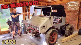 UNIMOG 2010 || Erste Anprobe der Dachhaut || Cabrio feeling kommt auf || Verdeckgestänge |#vlog 273