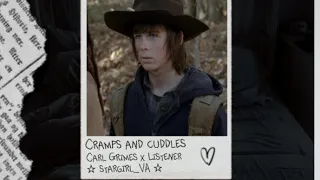Cramps and cuddles | Carl Grimes x Listener | period comfort@deeply-in-love-with-OBANAI |