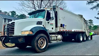 “A Beast of a Garbage Truck” Mack Granite Leach Rear Loader!