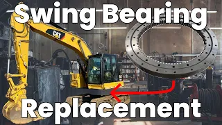 Excavator Swing Bearing Replacement - Installing a Swing Bearing on a CAT 311B