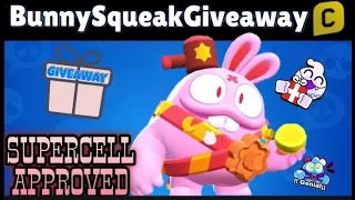 Brawl Stars : 2x BUNNY SQUEAK SKIN GIVEAWAY #bunnysqueakgiveaway